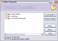 Folder Protection screenshot